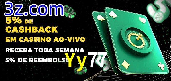 Promoções do cassino ao Vivo Yy77